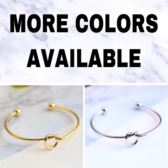 ⚜️[𝟯/$𝟭𝟴]⚜️Gold Knot Simple Delicate Cuff NEW - Picture 7 of 9